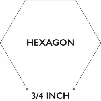 Fabbies Hexagonschablone  3/4 Inch für EPP, Artikelnummer 2230