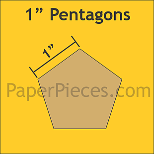 Paper Pieces Pentagon Schablone 1Inch für EPP, Artikelnummer