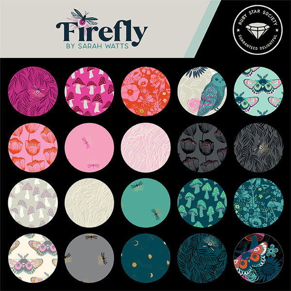Moda "Ruby Star Society, Firefly, Mushrooms Black“ Artikelnummer 3322