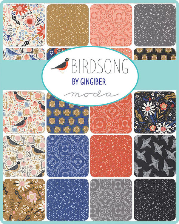 Moda "Gingiber, Birdsong"  Charmpack,  Artikelnummer 3428