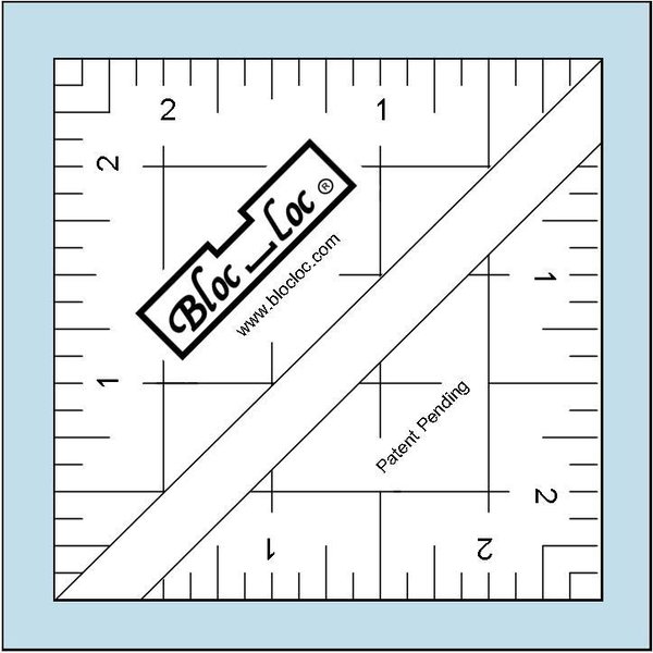 BlocLoc Lineal Half Square Triangle 2,5 inch, Artikelnummer 3446