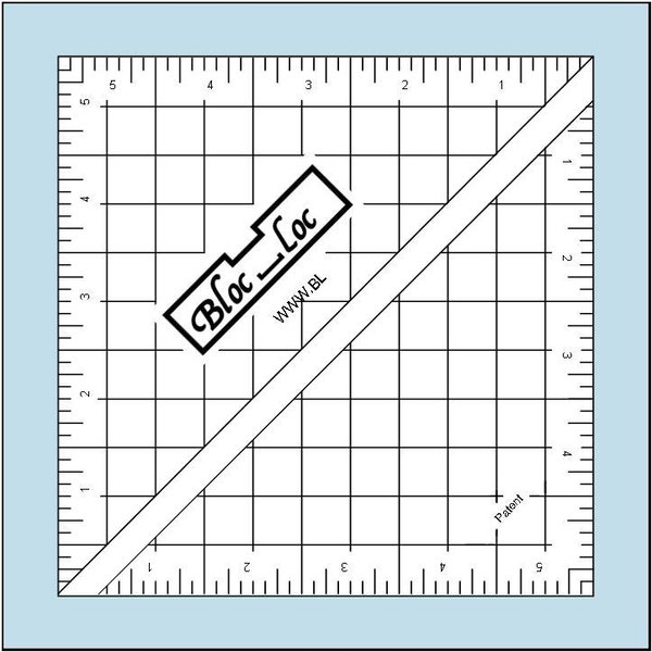 BlocLoc Lineal Half Square Triangle 5,5 inch, Artikelnummer 3449