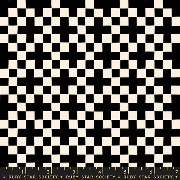 Moda "Ruby Star Society, Achroma“ Checkerboard Black, Artikelnummer 3660