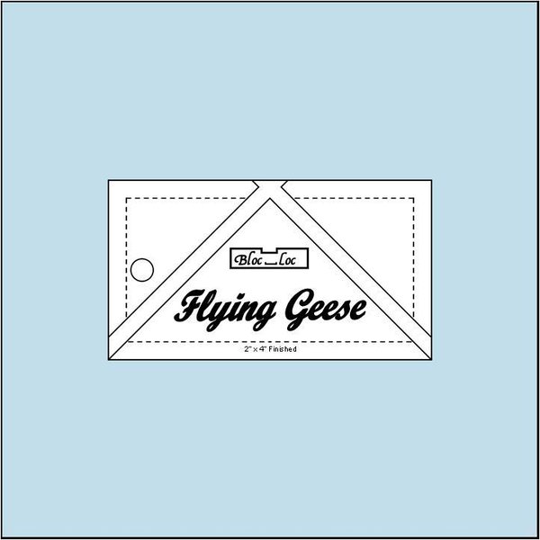 BlocLoc Lineal Flying Geese Square up Lineal 2 x 4 Inch, Artikelnummer 4069